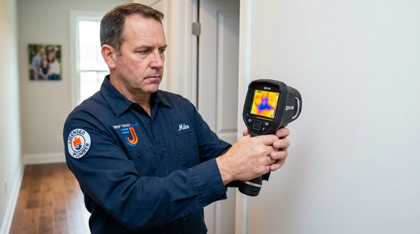 Thermal imaging leak detection by Johns Plumbing LLC in Sevierville